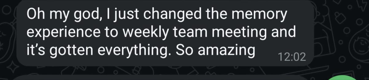 message screenshot